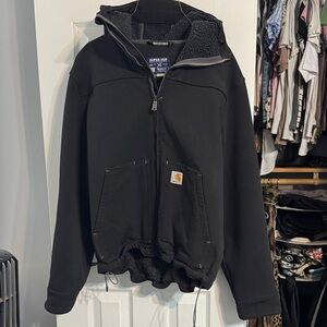 Carhartt Black Hooded Sherpa Lined Performance Jacket